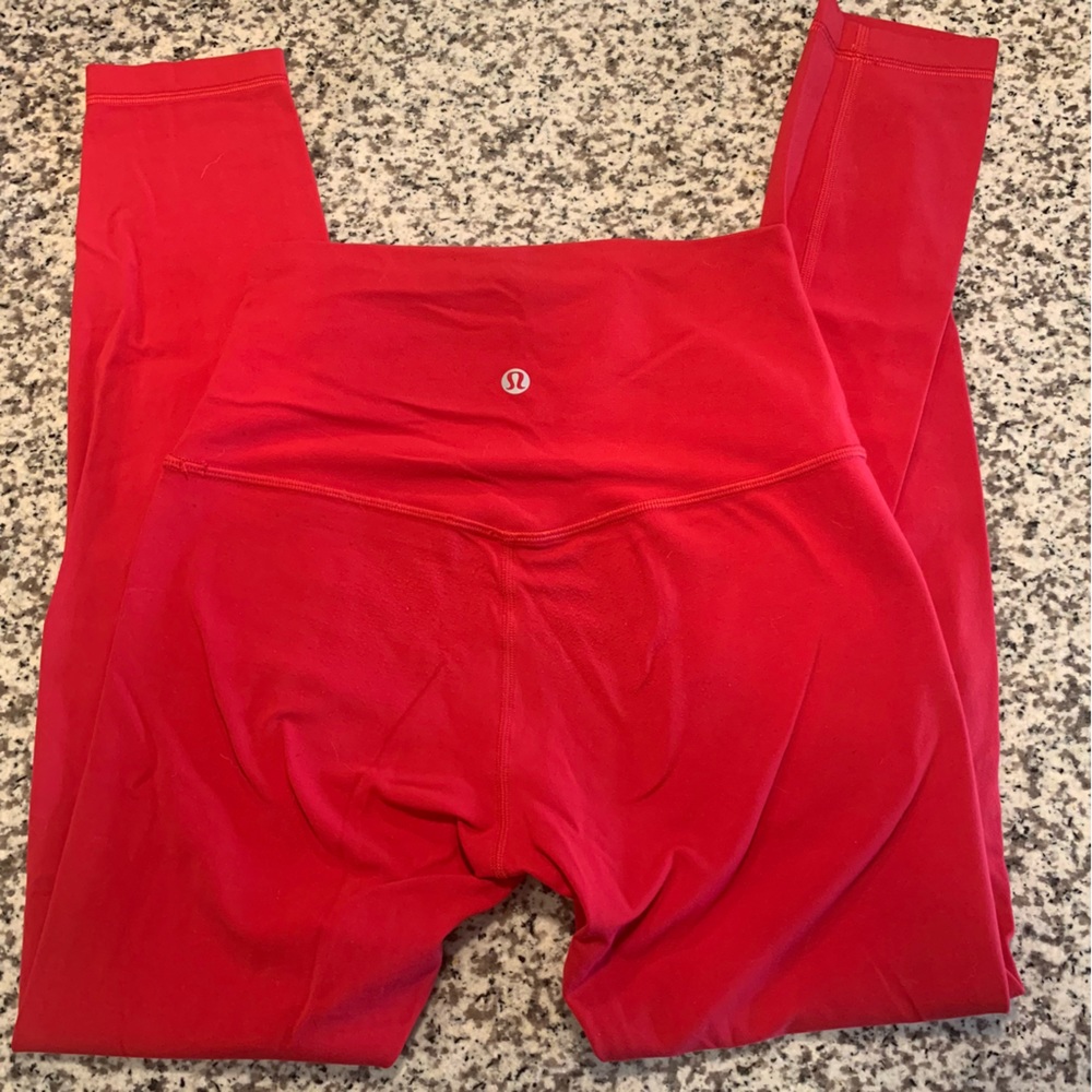 Lululemon Align High Rise Leggings - Dark Red - 25” - Size 4